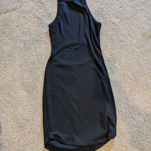 Black open back Hollister body on dress